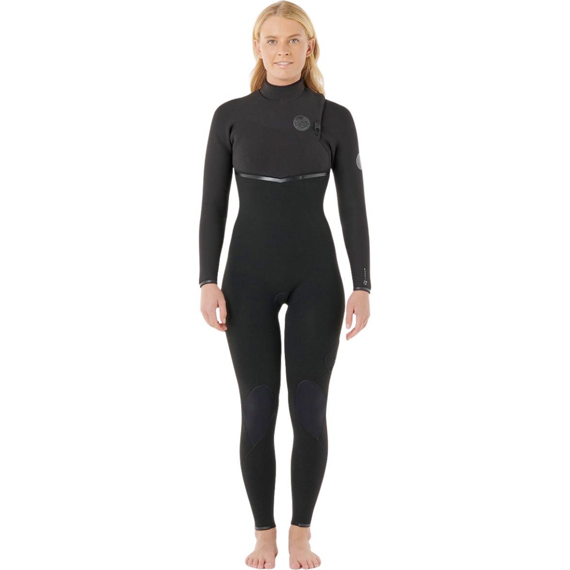 2026 Rip Curl Womens E-Bomb 5/3mm Zip Free Wetsuit 16KWFS - Black